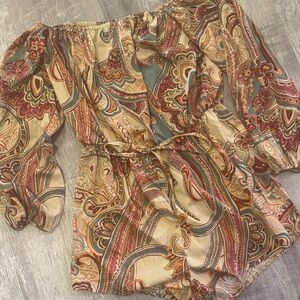 SHEIN Multicolor Paisley Print Garment